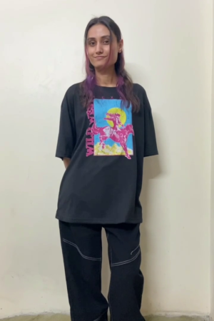 Women & Men Oversized Graphic Printed T-Shirt with Relaxed Fit for Streetwear and Everyday Casual Wear