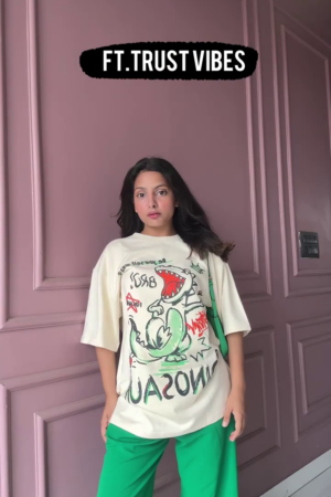 Trendy Oversized Graphic Printed T-Shirt for Women & Men – Street Style Casual Wear