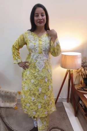 Printed Straight Kurta Set with dupatta