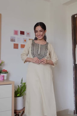 Embroidered Ethnic Kurta Casual and Everyday Wear