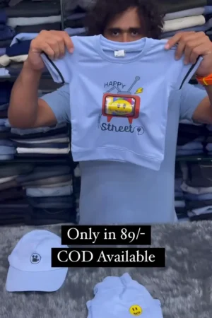 Kids Casual Printed Cotton T-Shirt for Daily Wear and Summer Comfort